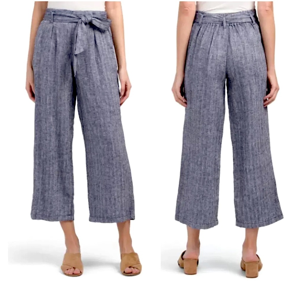 Rachel Zoe | 100% Linen Wide Leg Crop Pants | Women’s size Medium
